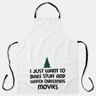 DELANTAL BAKE STUFF WATCH CHRISTMAS MOVIES