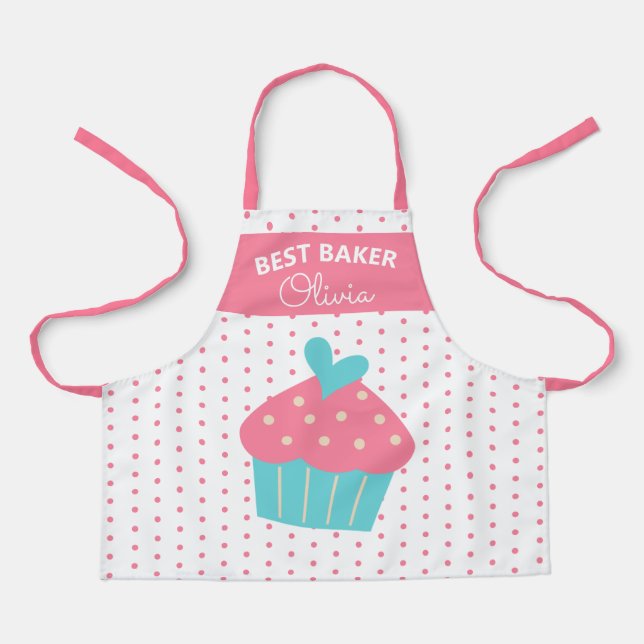 Delantal Baker Baker Cupcake colorido Baking Ar (Anverso)