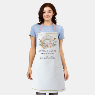 Delantal Baker Pastry Chef Watercolor Baking Tools Apron