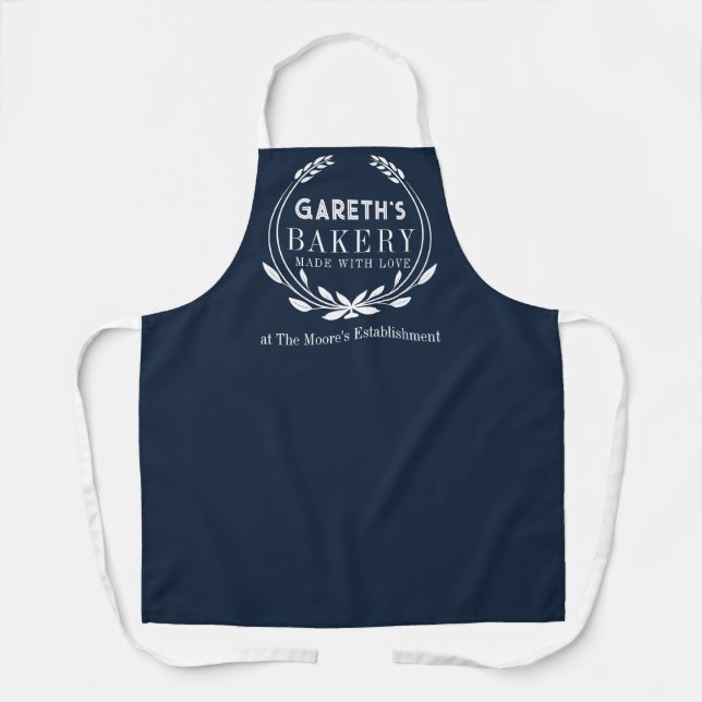 Delantal Bakery Apron personalizado con corona (Anverso)