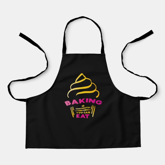 Delantal Baking Es Química Que Se Puede Comer Apron (Anverso)
