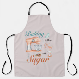 Delantal Baking Hugs Sugar design for bakers & Pastry chefs