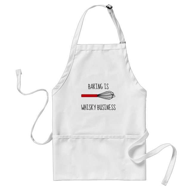 Delantal Baking Is Whisky Business Adult Apron (Frente)