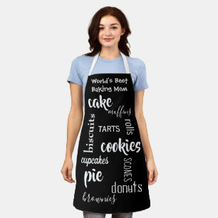 Delantal Baking Mom Black Apron