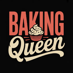 Delantal Baking Queen Apron - Regalo divertido para panader