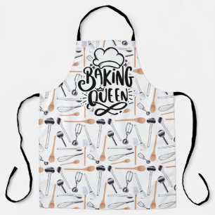 Delantal Baking Queen Over Print Apron