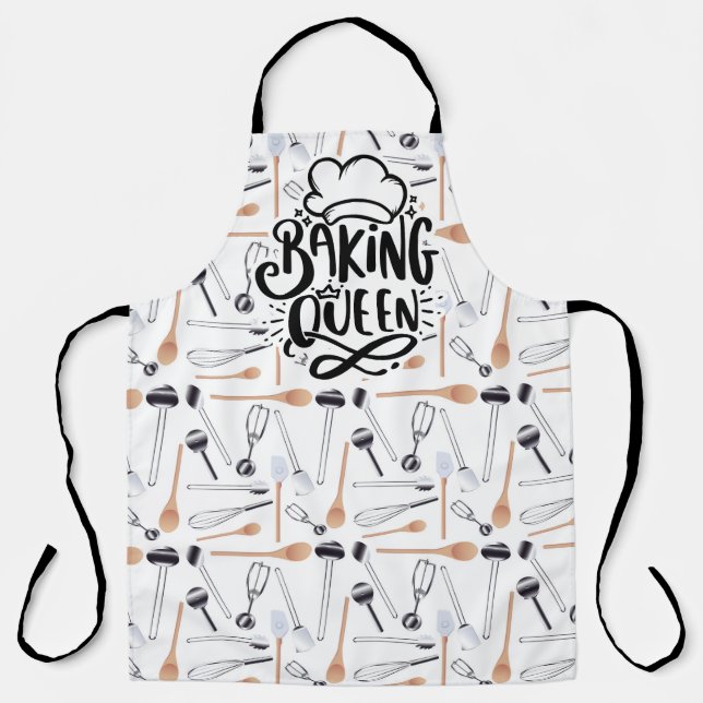 Delantal Baking Queen Over Print Apron (Anverso)