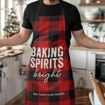 Baking Spirits Bright Buffalo Plaid Navidad 