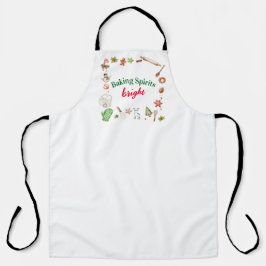 Delantal Baking Spirits Bright Christmas Holiday