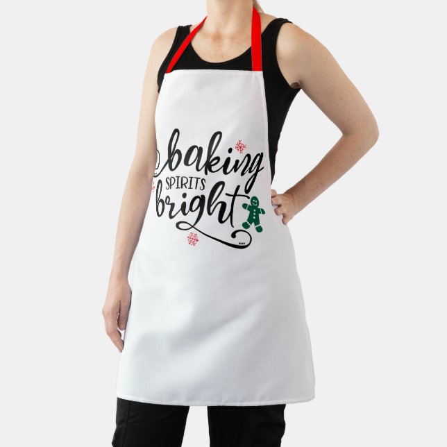 Delantal Baking Spirits Bright | Diversión de las fiestas d (in situ)