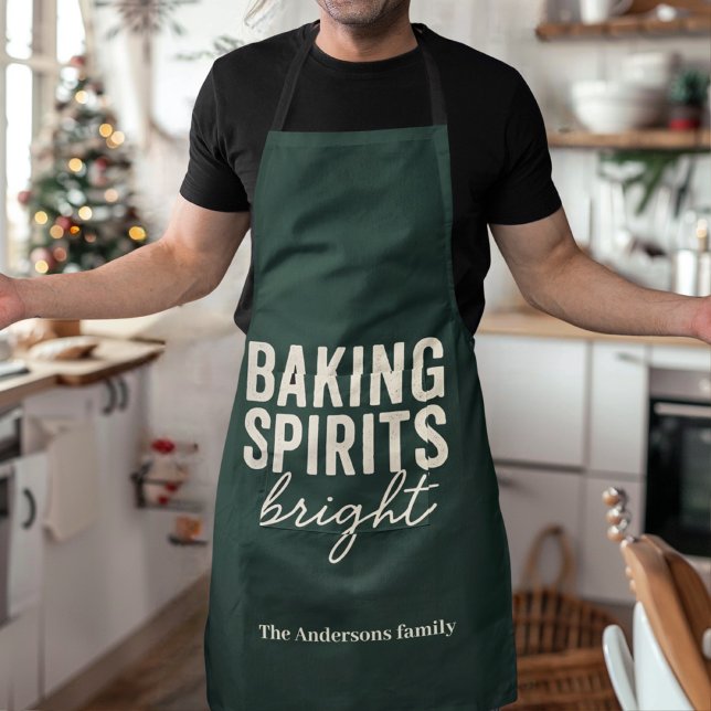 Delantal Baking Spirits Bright | Navidad de hoja perenne (Subido por el creador)