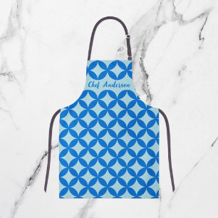 Delantal Baldosas de verano con círculos azules para bebés