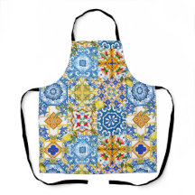 Baldosas mediterráneas, mayólica, siciliana