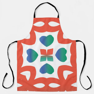 Delantal Baldosas ornamentadas antiguas talavera méxico. De