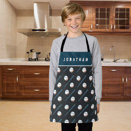 Delantal Ball Boy Nombre personalizado de niño de béisbol