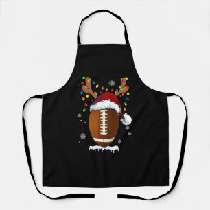 Delantal Balón de fútbol de Navidad Santa Luces Divertido C