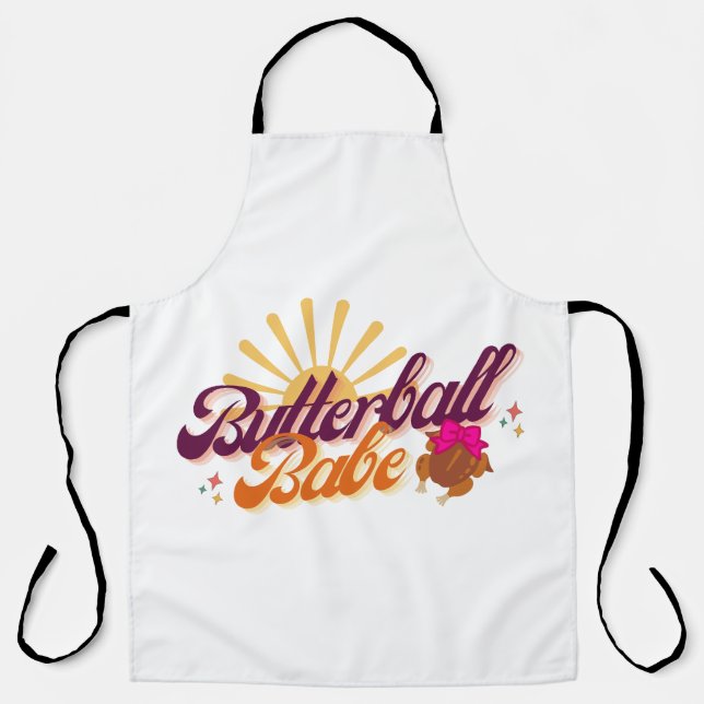 Delantal Balón de mariposa abe grande Apron (Anverso)