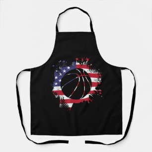 Delantal Baloncestista de Bandera Americana