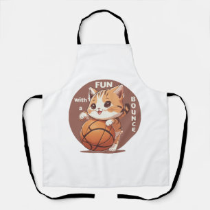 Delantal baloncesto gatito