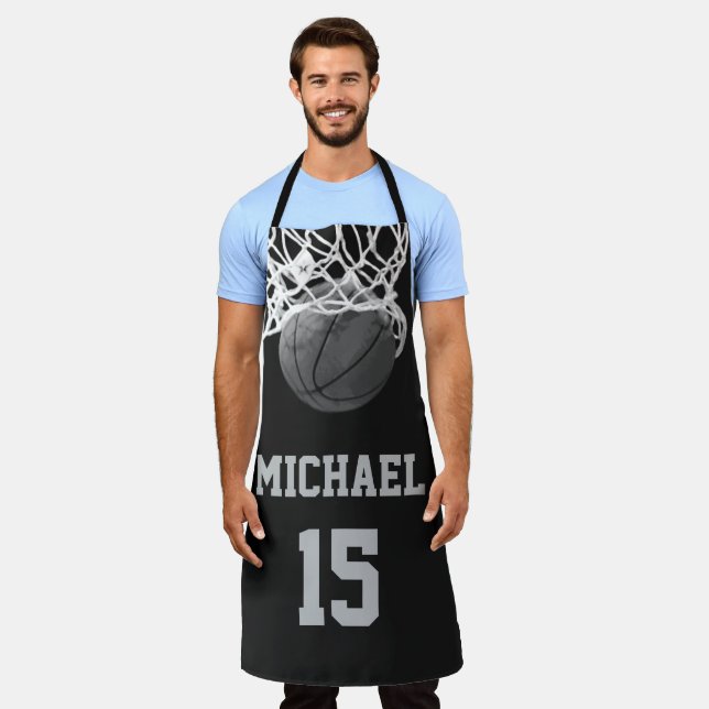 Delantal Baloncesto Su Nombre (Gastado)