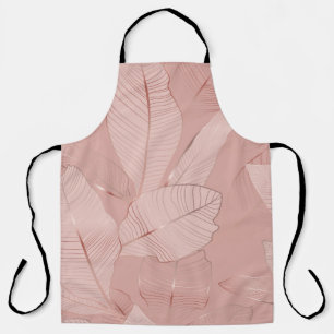 Delantal Banana, hojas de palma: cobre brillante.