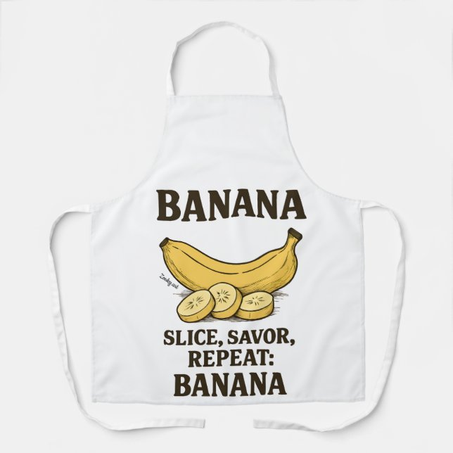 Delantal Bananen Schort – Humor in de Keuken (Anverso)