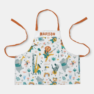 Delantal Banda de animales personalizados