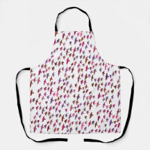 Banda de aves en rosa y púrpura