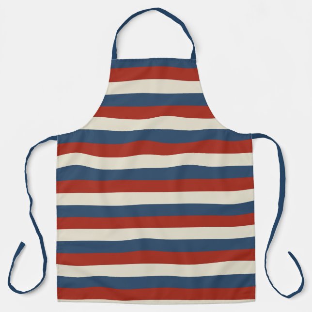 Delantal Bandas Americana - Apron del chef patriótico (Anverso)
