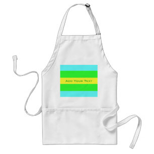 Delantal Bandas anchas amarillas verdes y azules de STaylor