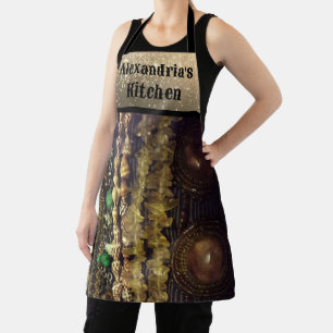 Delantal Bandas de cuerda elegantes Cristales y conchas