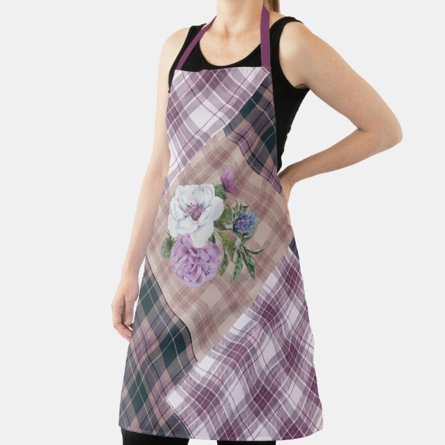 Delantal Bandas de Pláridas con Apron de Vaca Highland (in situ)