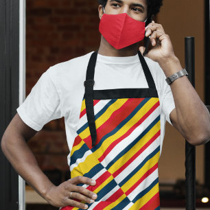 Delantal Bandas diagonales multicolor