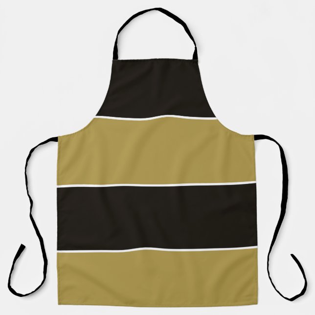 Delantal Bandas negras, doradas y blancas (Anverso)
