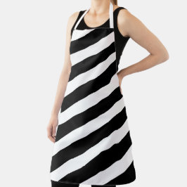 Delantal Bandas negras y blancas