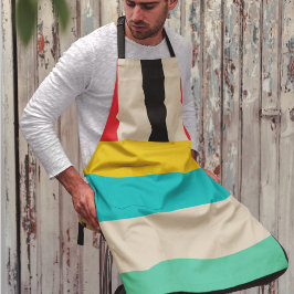 Delantal Bandas verticales horizontales multicolor