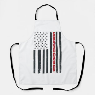 Delantal Bandera Americana de Abuelo Diseño Patriótico Vint