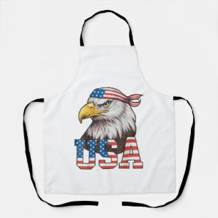 Delantal Bandera Americana De EE. UU. Hombres Mujeres Niños