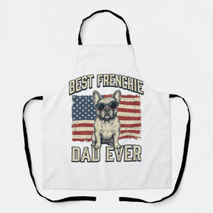 Delantal Bandera Americana de Papá Frenchie Vintage