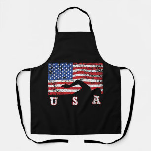 Delantal Bandera Americana Natación USA Regalo Equipo Swift