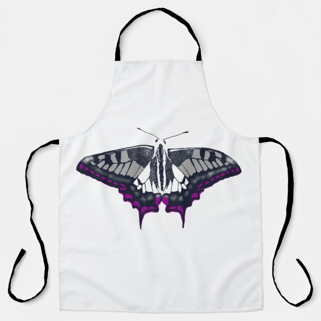 Delantal Bandera asexual mariposa de cerda (Anverso)