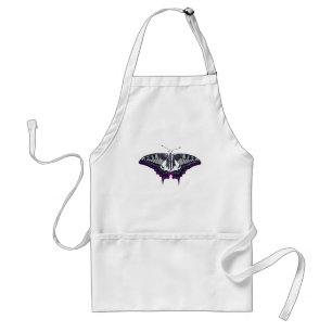 Delantal Bandera asexual mariposa de cerda