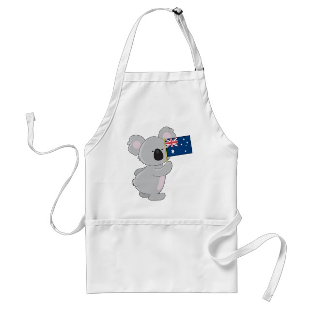 Delantal Bandera australiana de Koala (Frente)