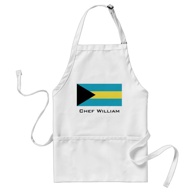 Delantal Bandera bahamesa clásica (Frente)