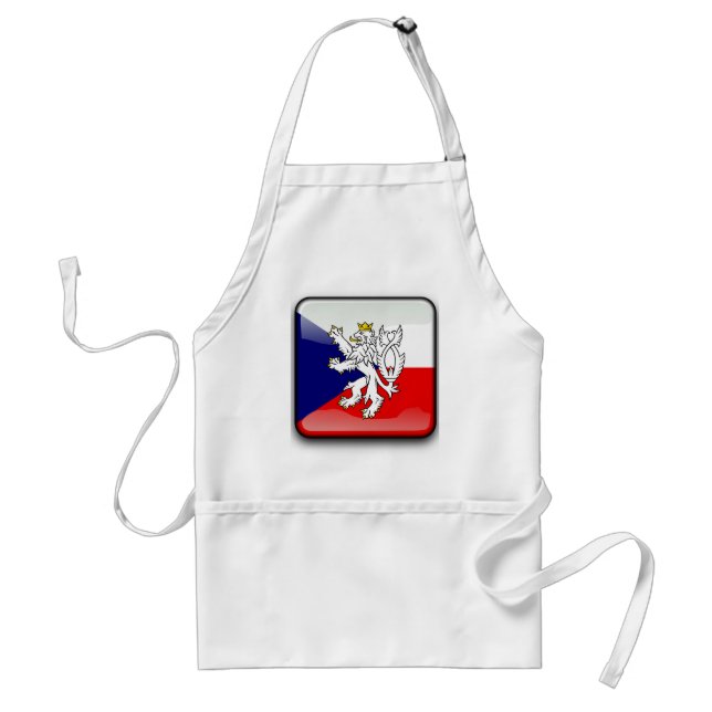 Delantal Bandera brillante checa (Frente)