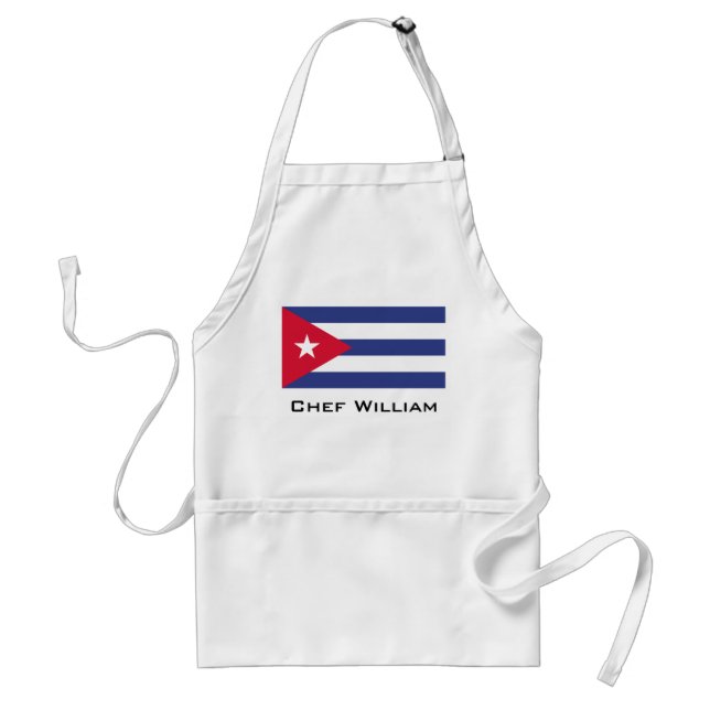 Delantal Bandera clásica de Cuba (Frente)