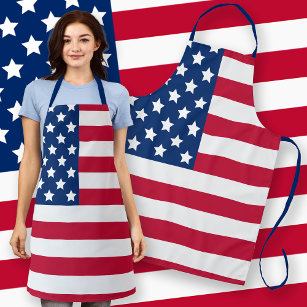 Delantal Bandera clásica de los Estados Unidos con estrella