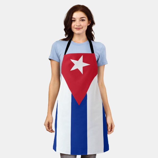 Delantal Bandera cubana (Gastado)
