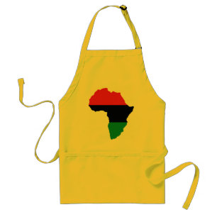 Delantal Bandera de África Roja, Negra y Verde