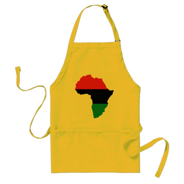 Delantal Bandera de África Roja, Negra y Verde (Frente)